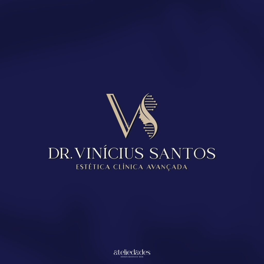 logotipo estética logo esteticista avançada dr vinícius santos
