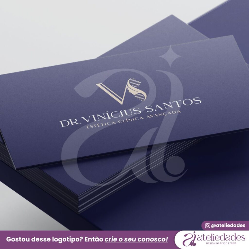 logotipo estética logo esteticista avançada dr vinícius santos
