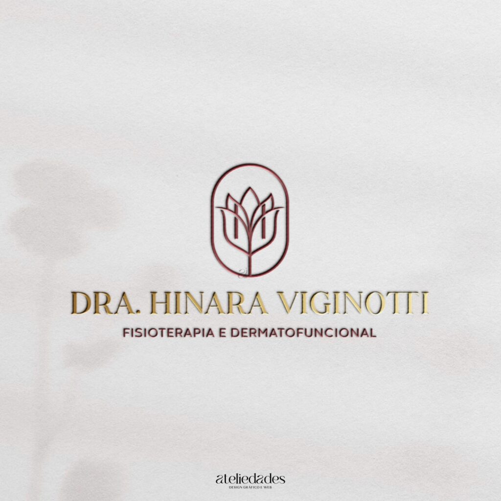 ateliedades criação de logotipo fisioterapia e dermatofuncional dra hinara viginotti