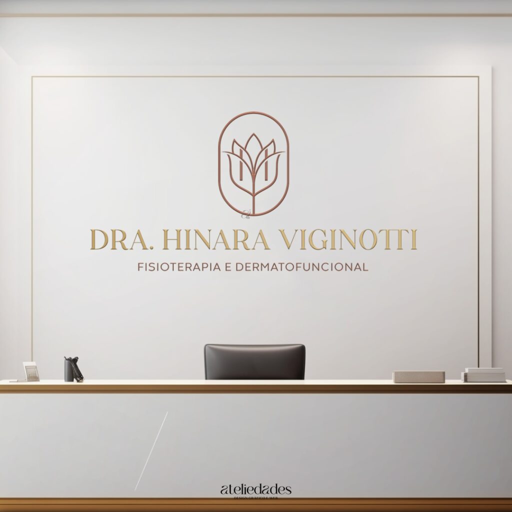 ateliedades criação de logotipo fisioterapia e dermatofuncional dra hinara viginotti