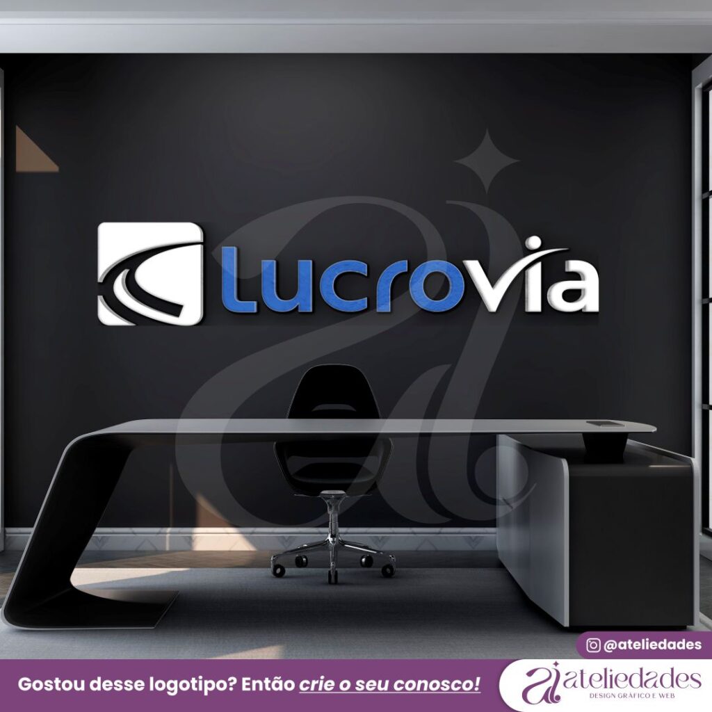 logotipo para contabilidade finanças lucrovia