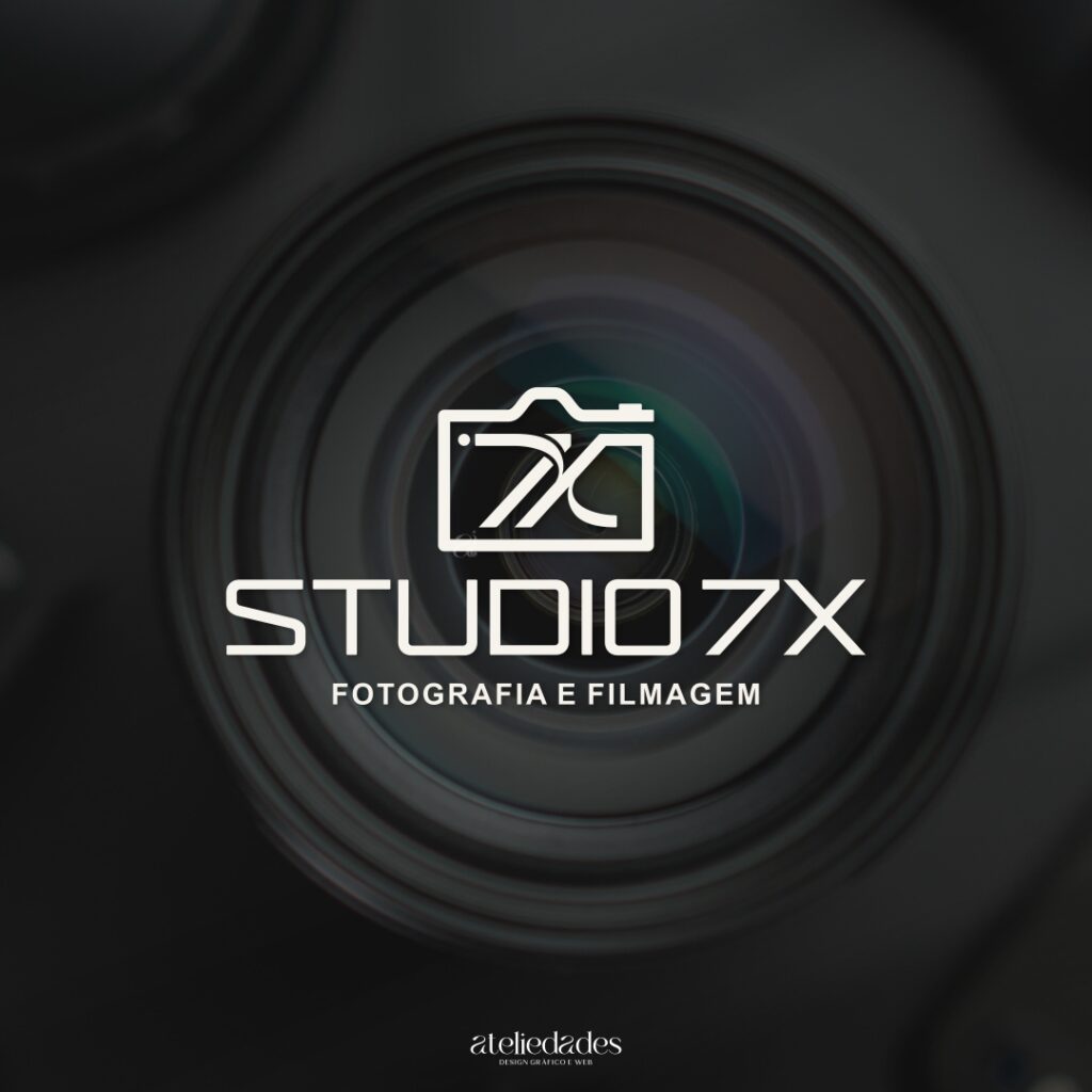 ateliedades criação de logotipo fotografia e filmagem studio7x