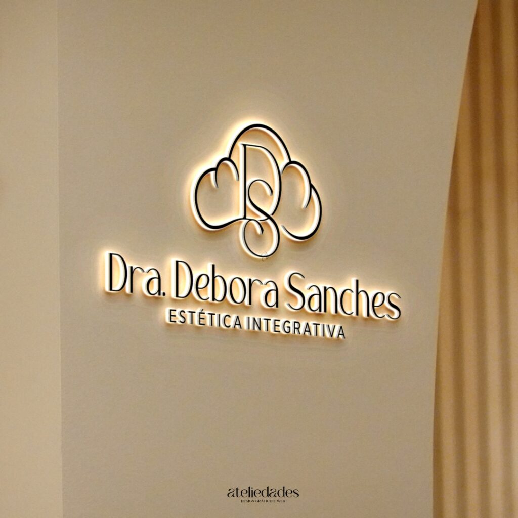 logotipo estética integrativa clínica de estética dra débora sanches