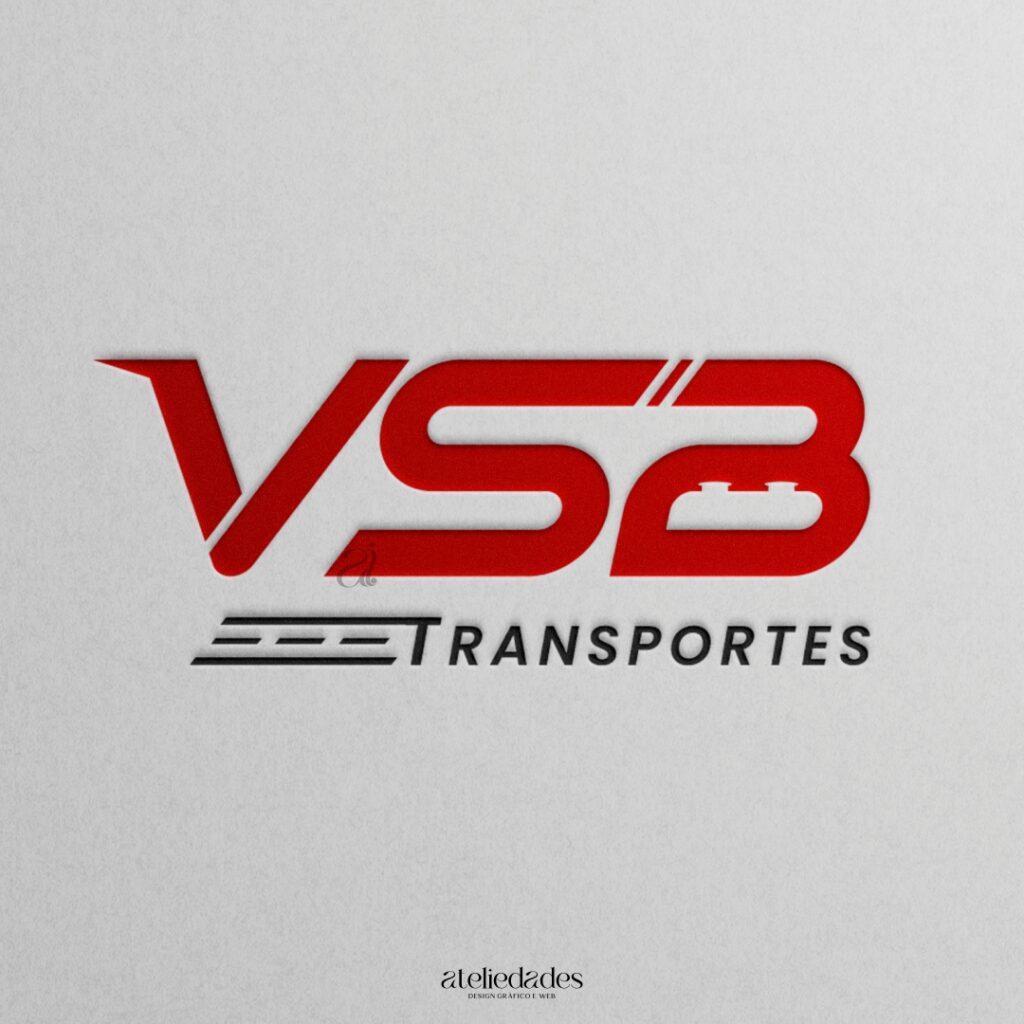 logotipo para transportadora de combustíveis vsb transportes