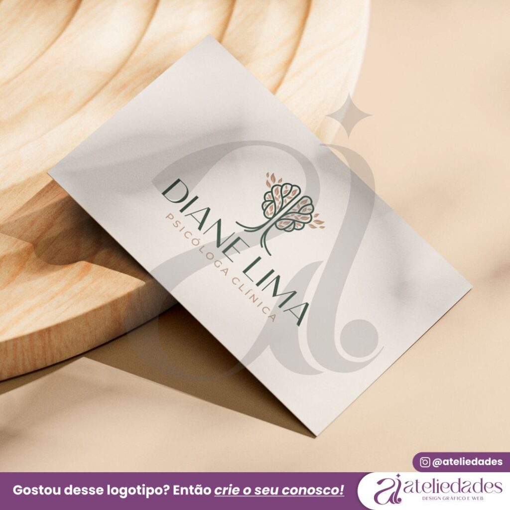 Logotipo Psicologia | Logo Psicóloga | Cérebro e Árvore - Diane Lima