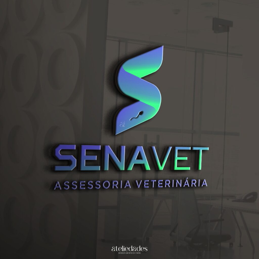 logotipo reprodução bovina assessoria veterinária senavet