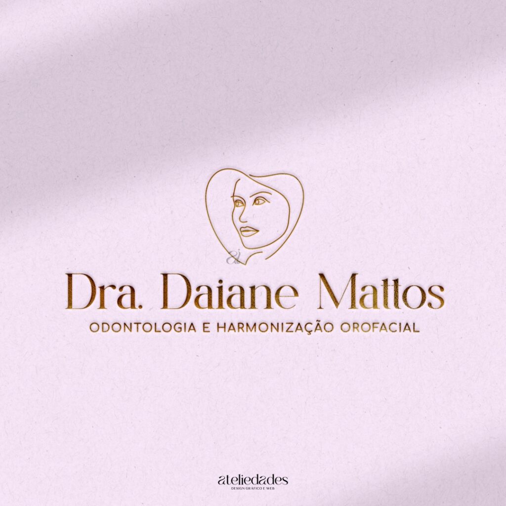 logotipo harmonização facial odontologia dra daiane mattos
