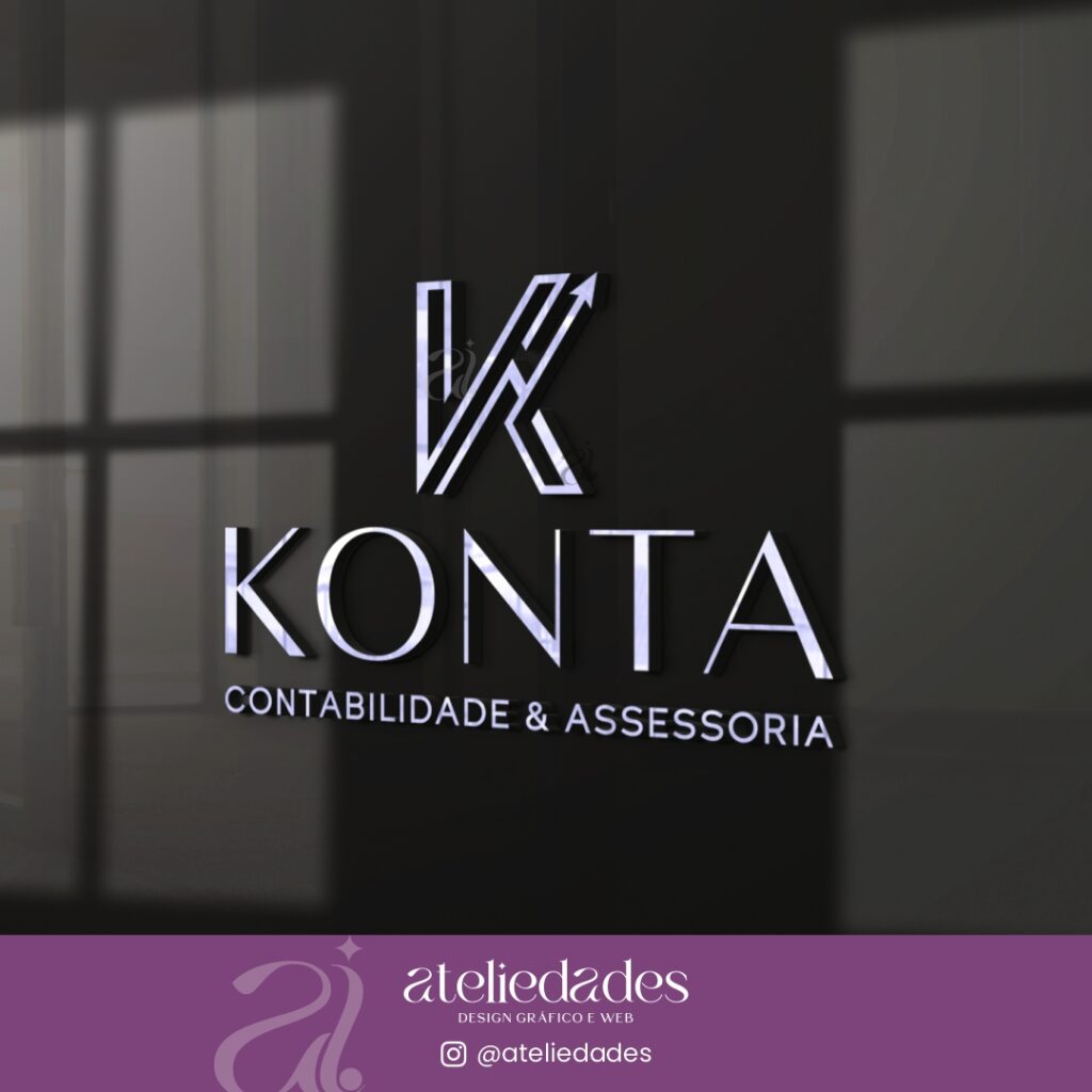 criação de logotipo para contabilidade konta