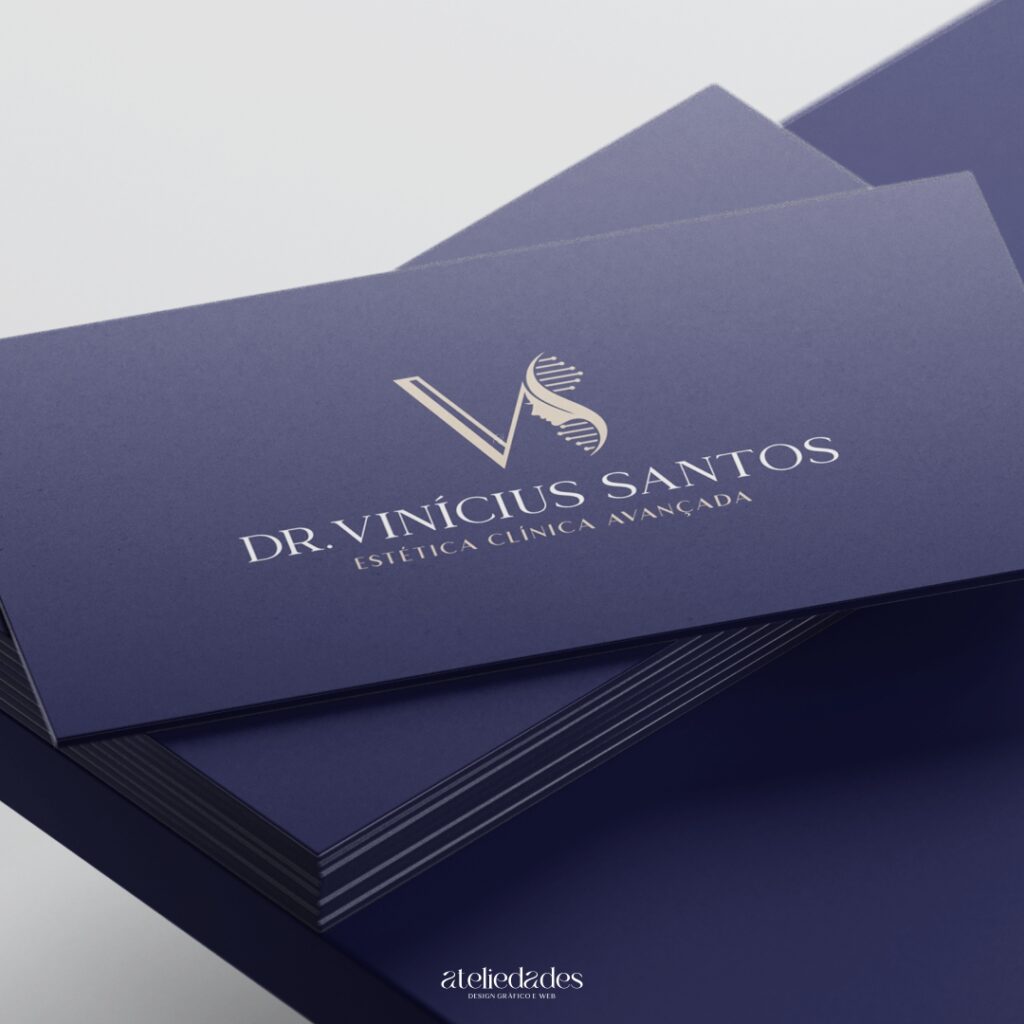 logotipo estética logo esteticista avançada dr vinícius santos