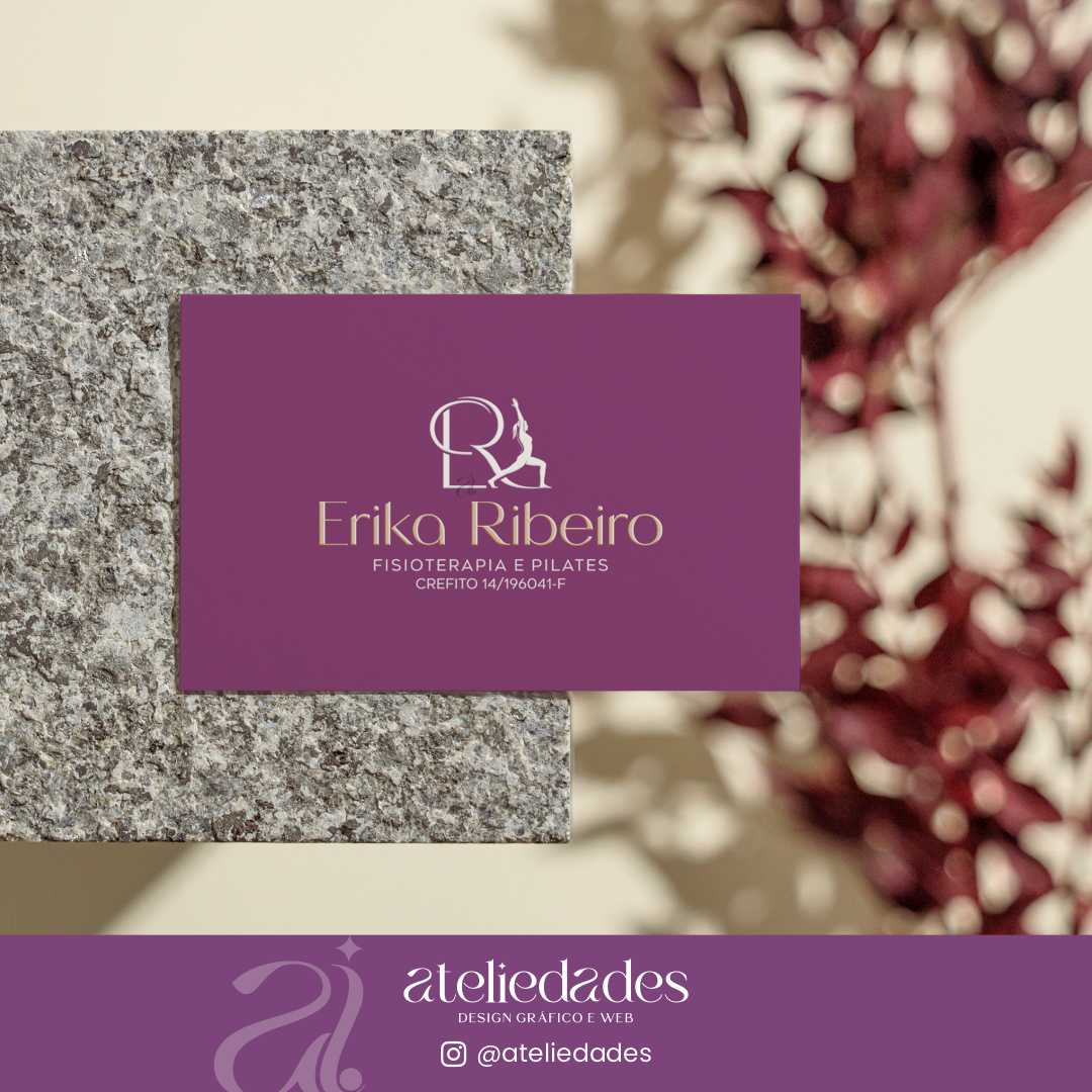 logotipo para fisioterapia e pilates erika ribeiro