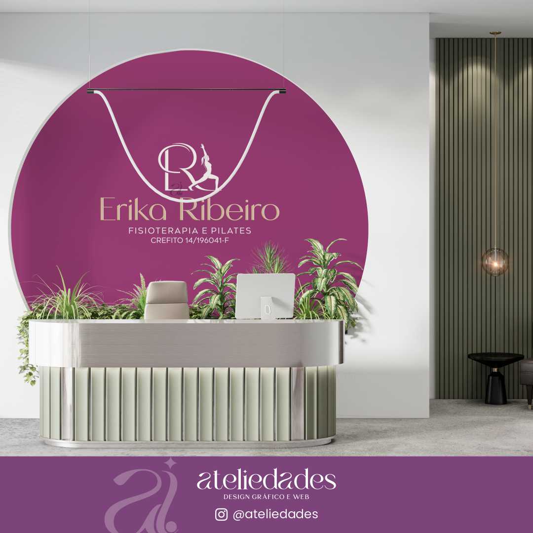 logotipo para fisioterapia e pilates erika ribeiro