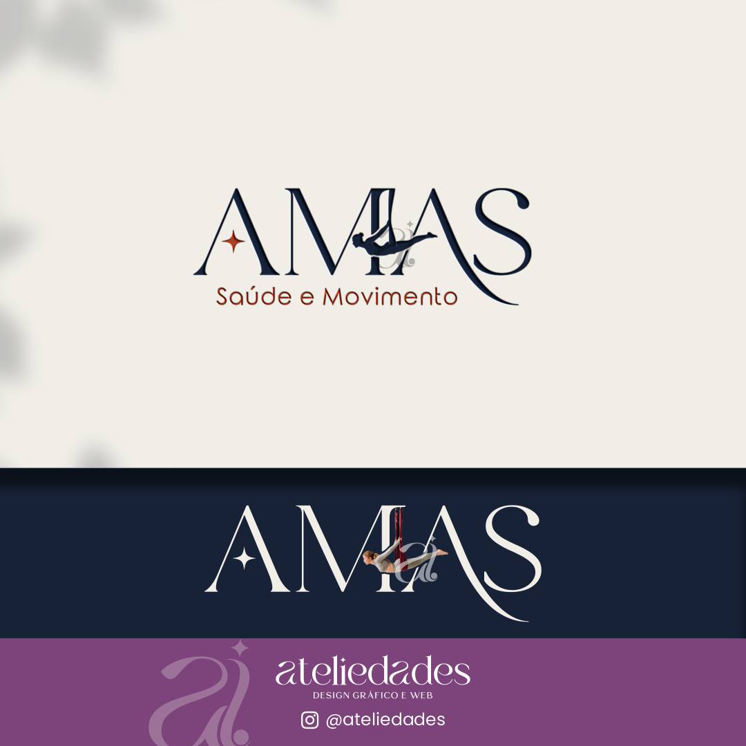 criação de logotipo pilates no columpio amas