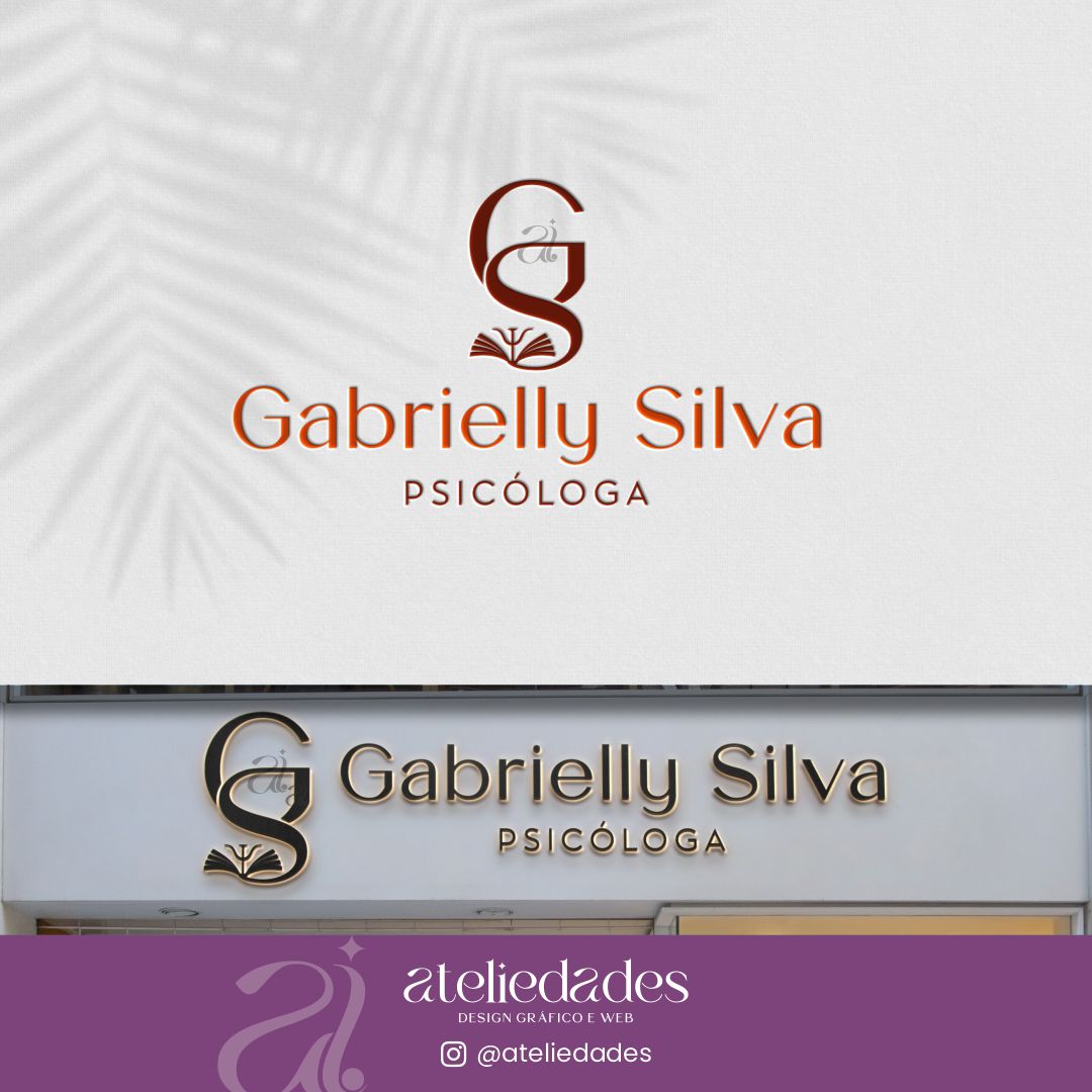 logotipo para psicólogas livro de psicologia gabrielly silva