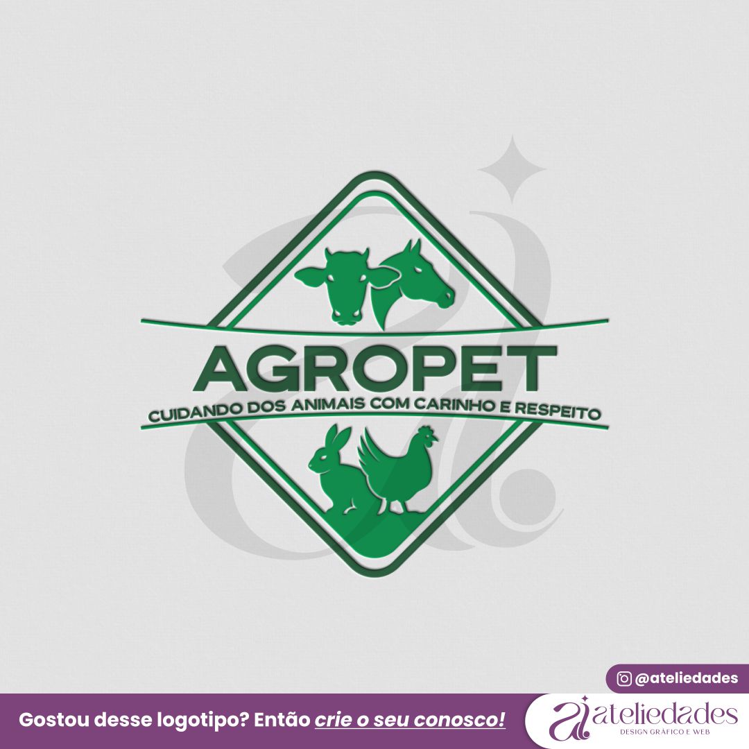 ateliedades portfólio logotipo para agropecuária agropet