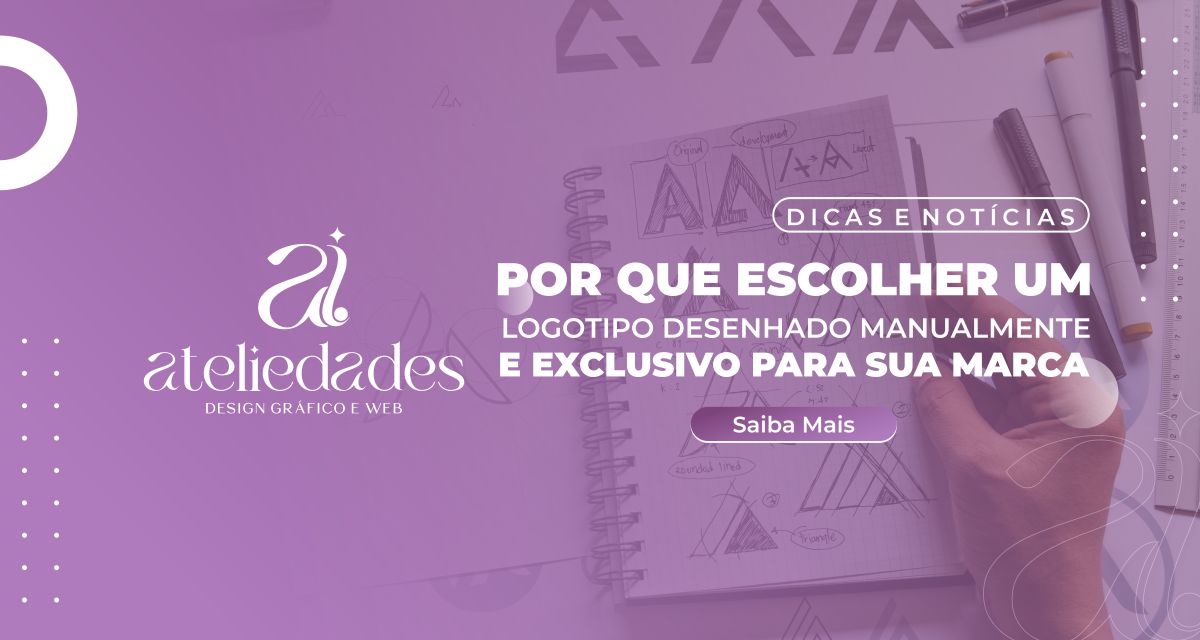 post por que escolher um logotipo desenhado manualmente e exclusivo para sua marca