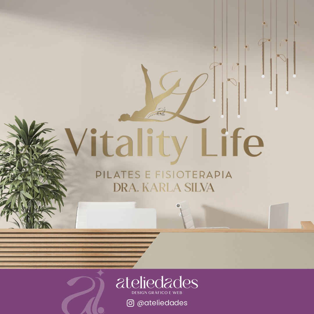 logomarca fisioterapia e pilates vitality life