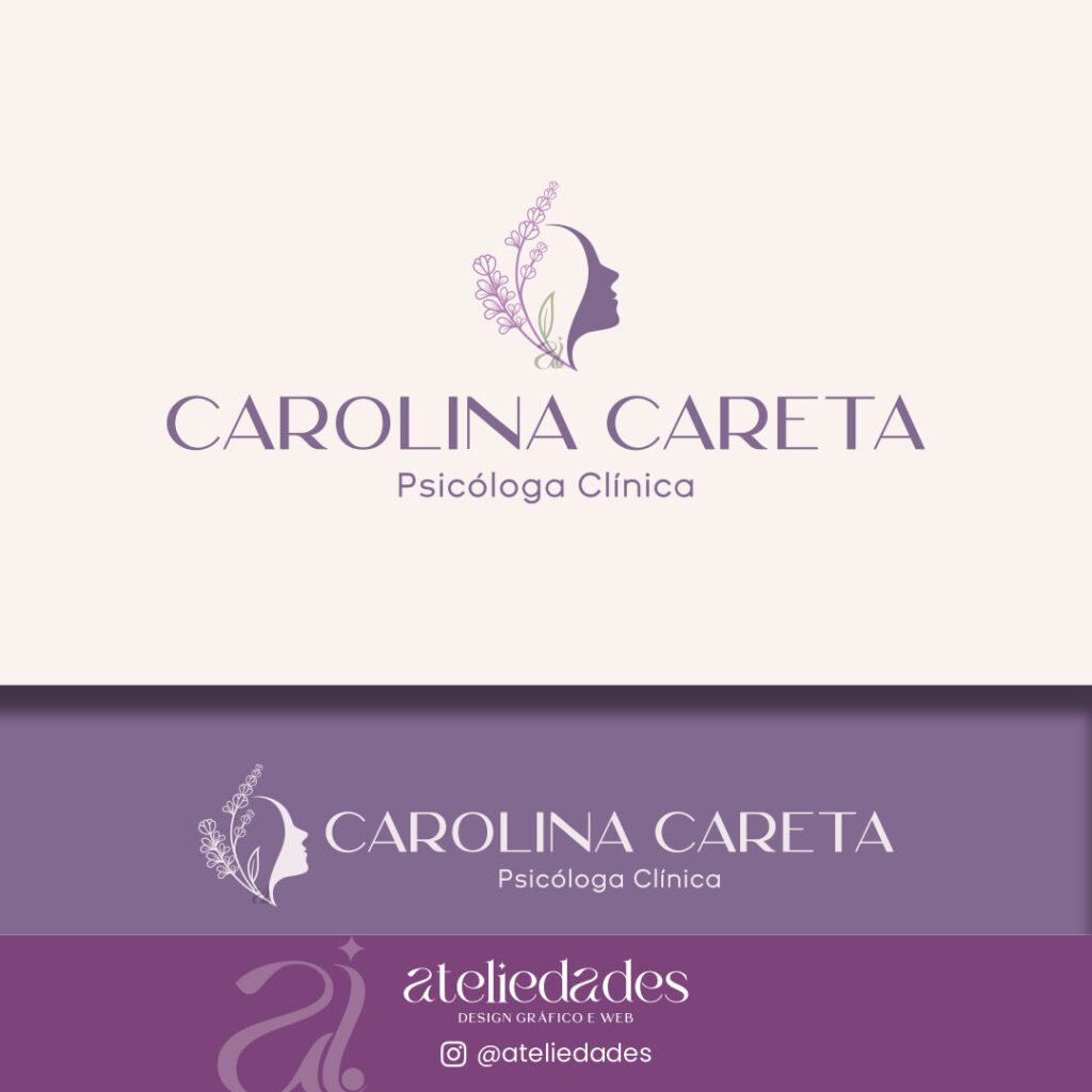 logomarca para psicologia carolina careta