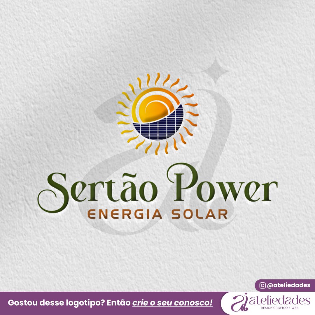 ateliedades logotipo energia solar sertão power
