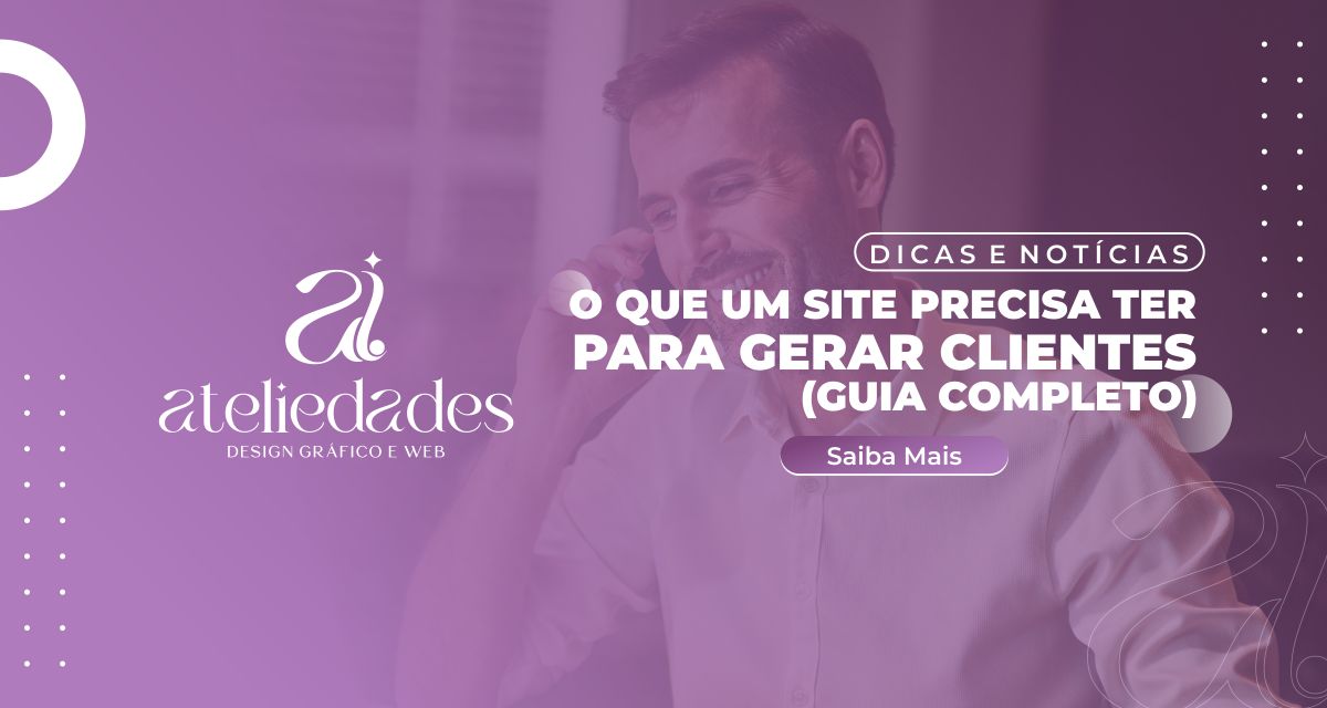 post o que um site precisa ter para gerar clientes